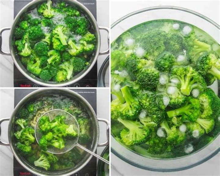 How do you blanch broccoli to keep it green?