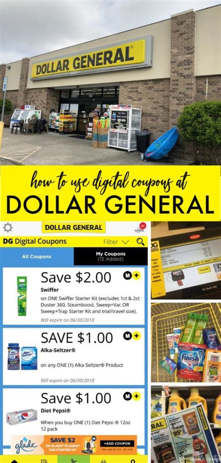How do you use your digital coupons at Dollar General?