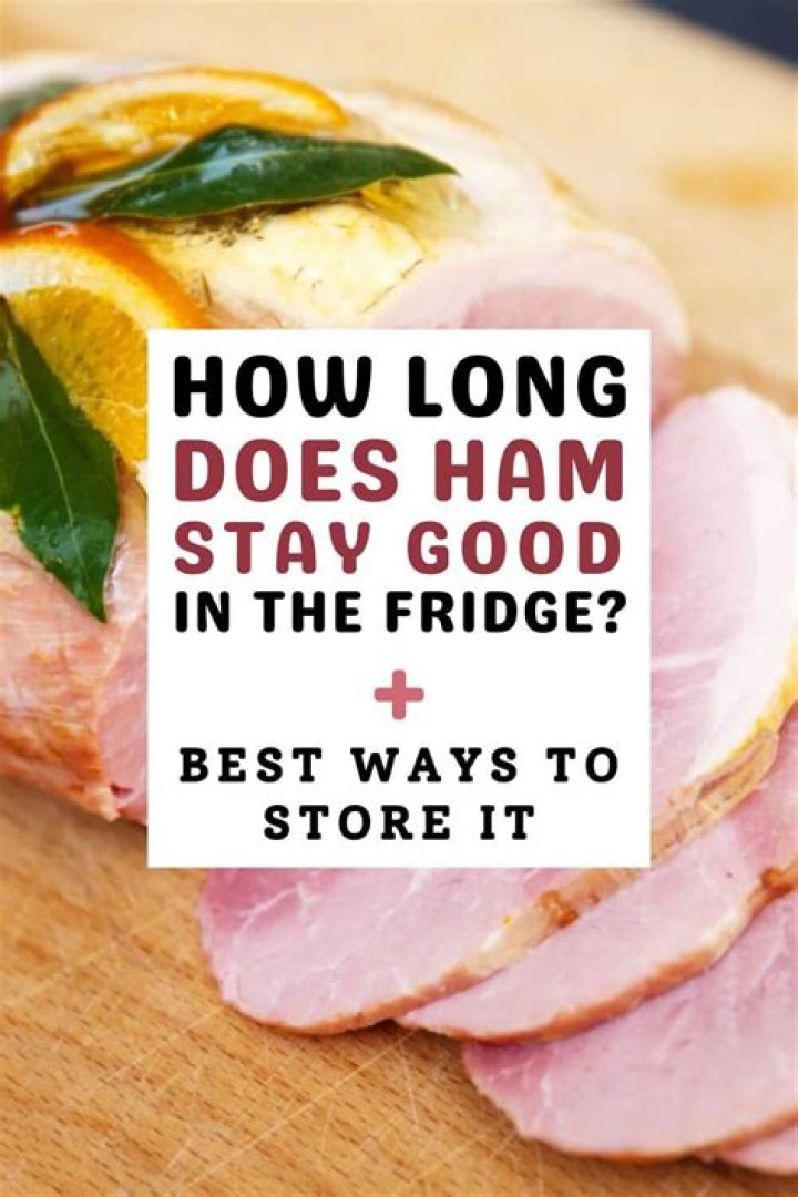 How long can cooked ham stay out of fridge?