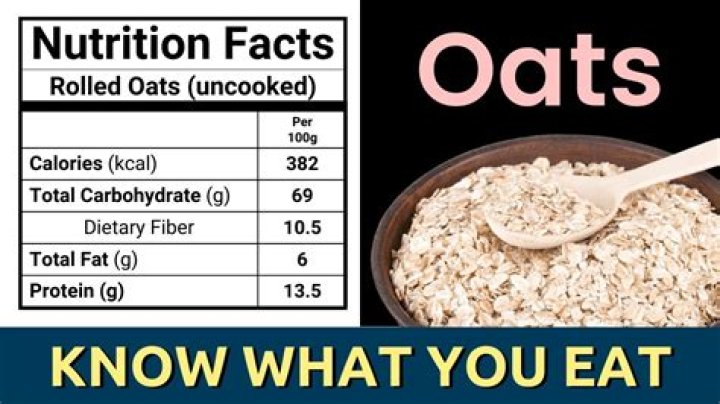 How many calories are in a cup of rolled oats?