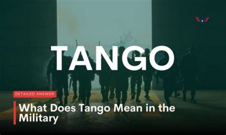 What does tango mean in the military?