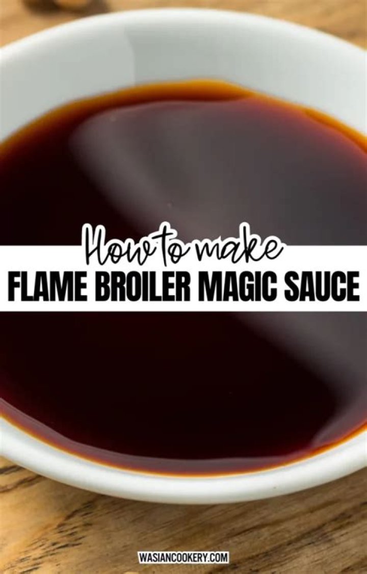 What sauce does flame broiler use?